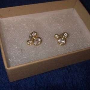 24k gold Mickey Mouse earrings
